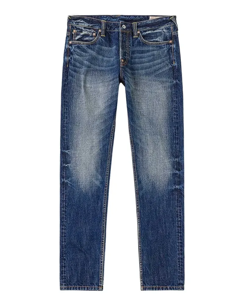 Evisu patchwork straight-leg jeans - Blau Blau
