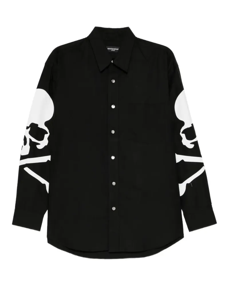 Mastermind Japan MJ Oxford-Hemd - Schwarz Schwarz
