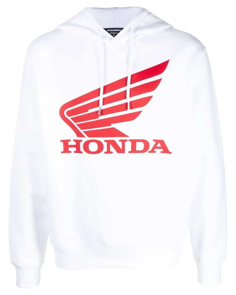 Dsquared2 Hoodie mit grafischem Print - Weiß Weiß