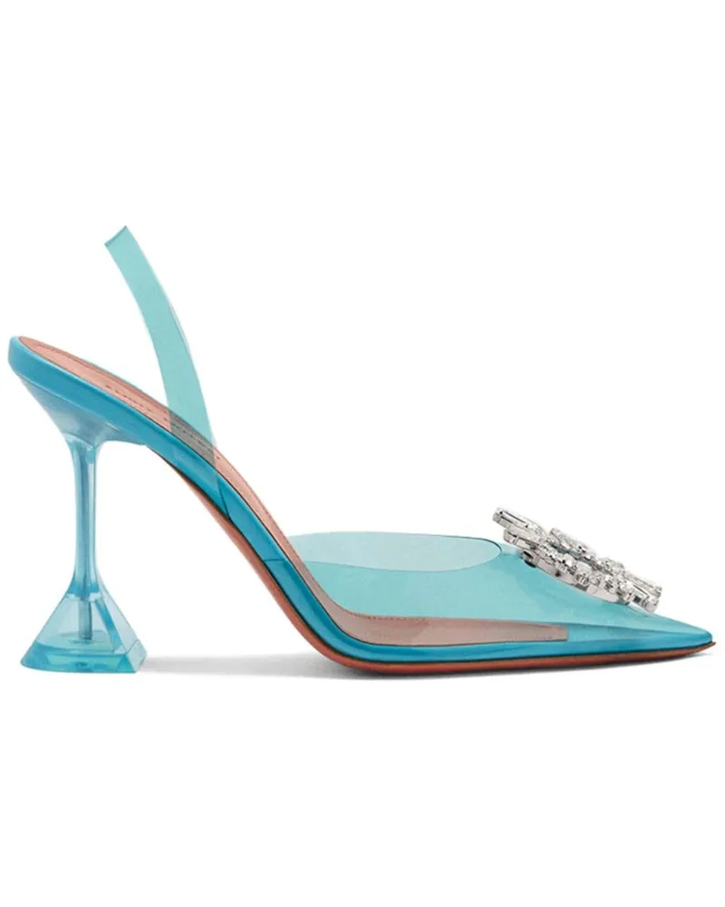 Amina Muaddi Begum Pumps 95mm - Blau Blau
