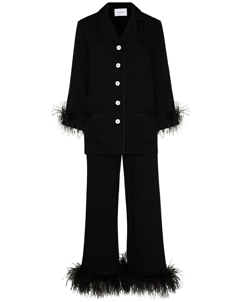 SLEEPER Party Pyjama - Schwarz Schwarz