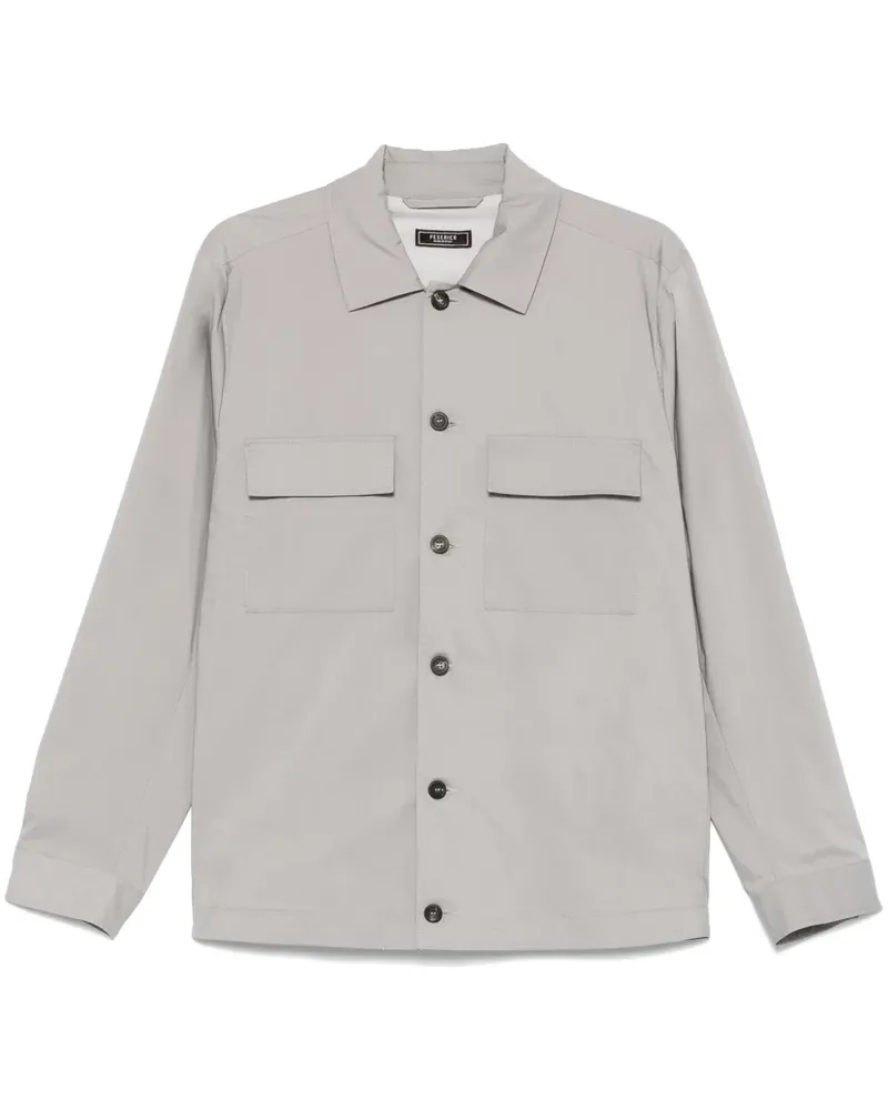 Peserico Leichte Hemdjacke - Grau Grau