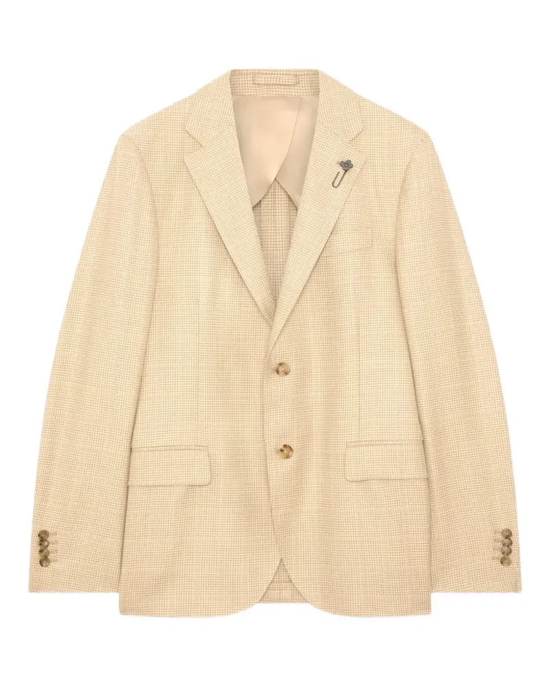 LARDINI Gemustertes Sakko - Nude Nude