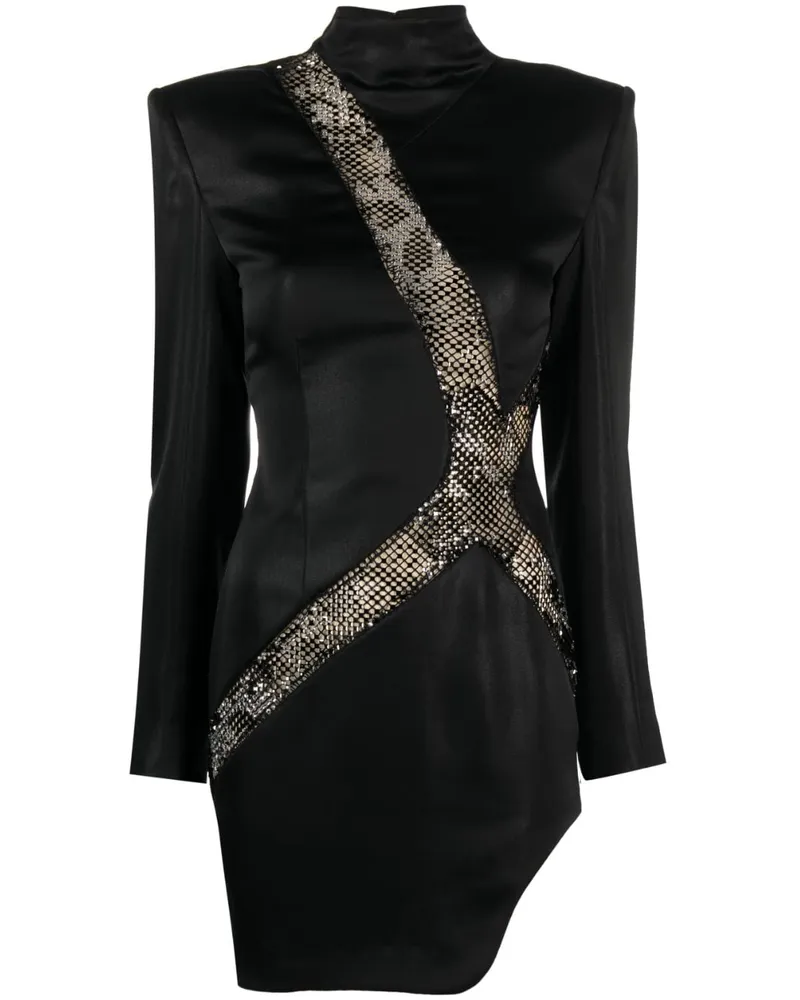 Genny Minikleid mit Strass - Schwarz Schwarz