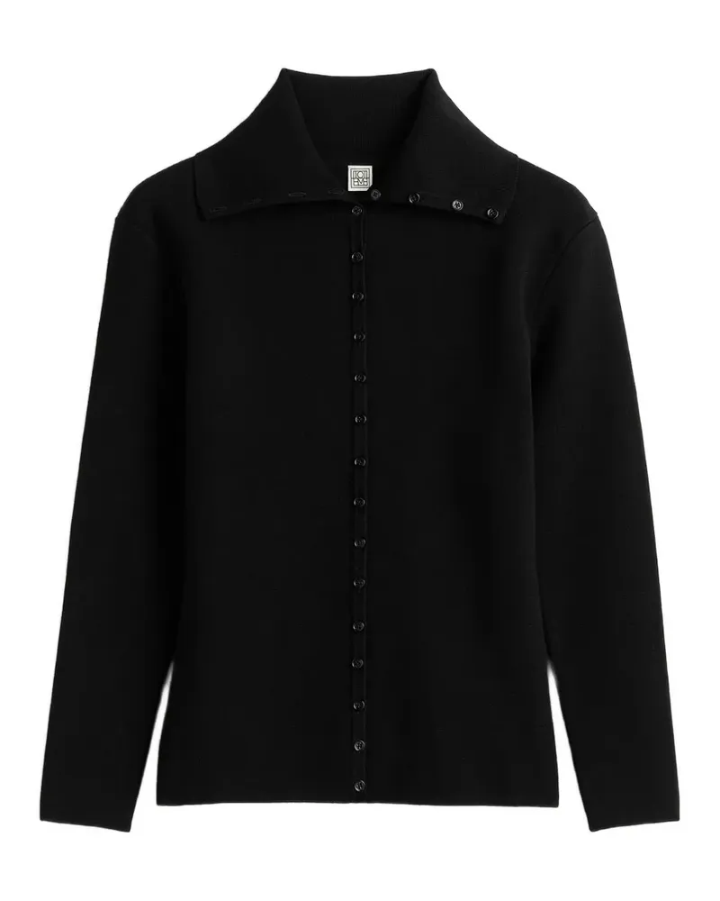 Totême Cardigan mit Rollkragen - Schwarz Schwarz