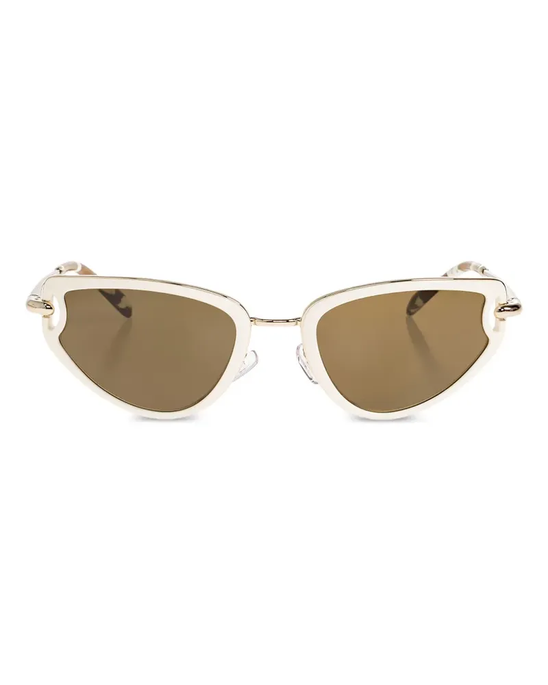Tory Burch Sonnenbrille mit Cat-Eye-Gestell - Braun Braun