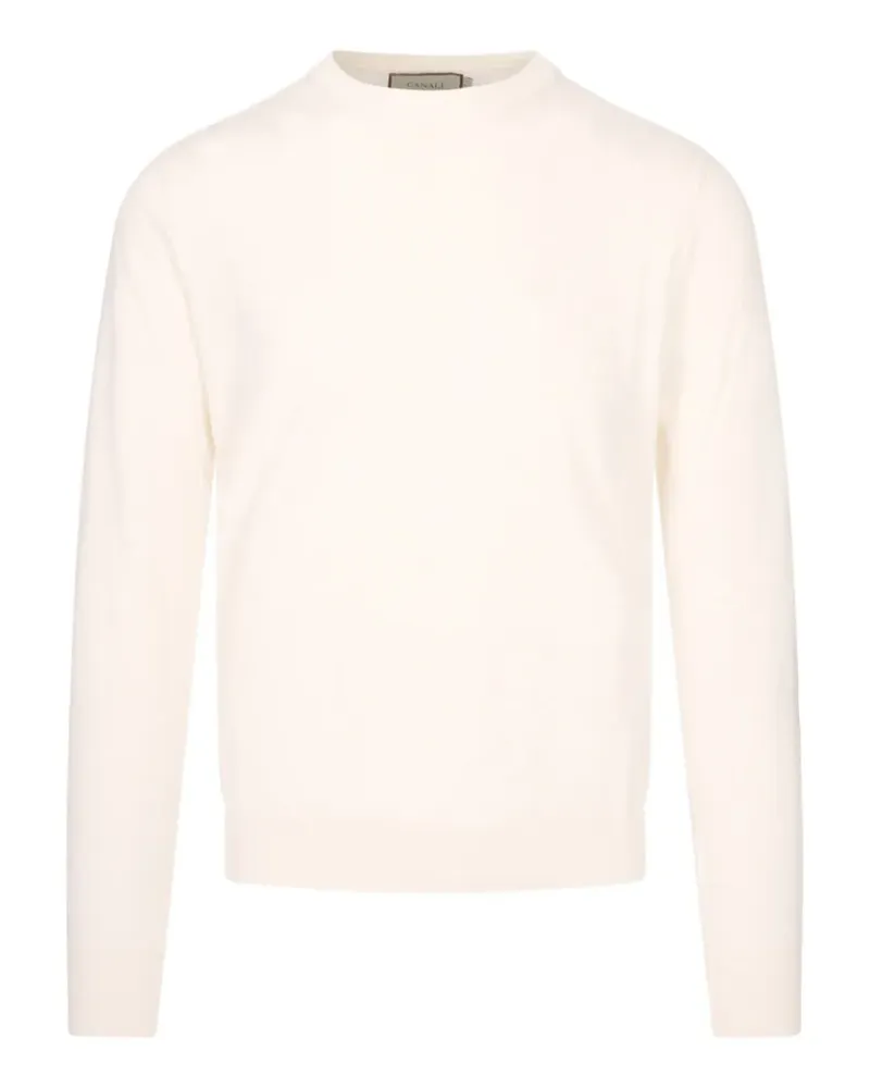 Canali Pullover mit rundem Ausschnitt - Nude Nude