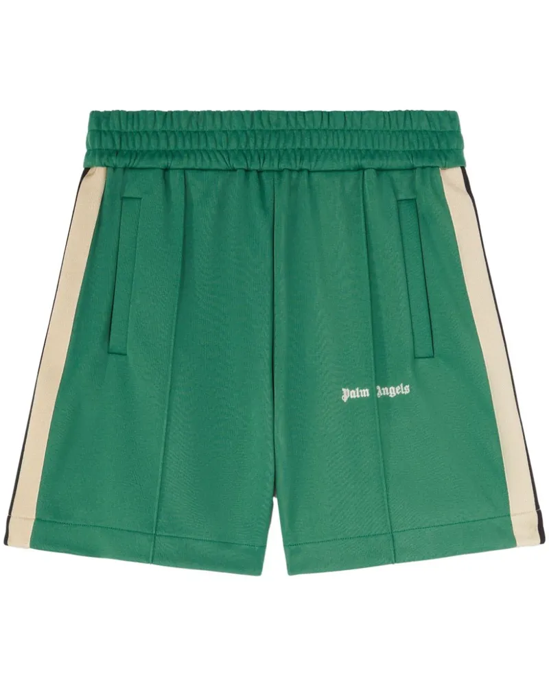 Palm Angels Joggingshorts mit Logo - Grün Grün