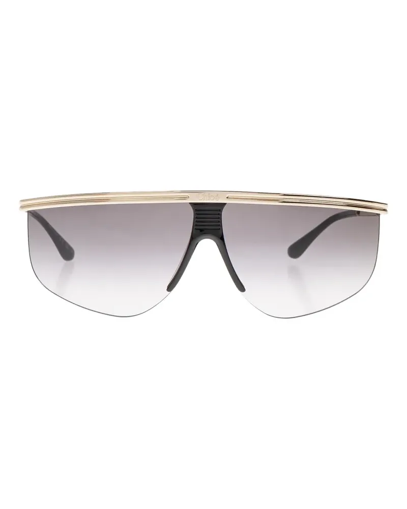 Chloé Rahmenlose Active Sonnenbrille mit geometrischer Form - Gold Gold