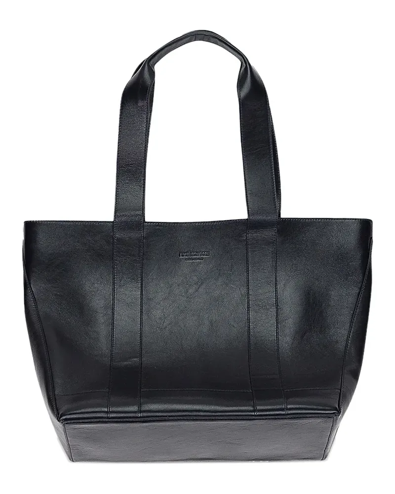 Aimé Leon Dore debossed-logo leather tote bag - Blau Blau