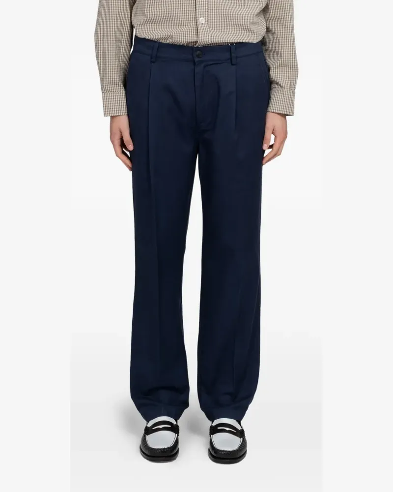 Minimum Tucker pleated trousers - Blau Blau