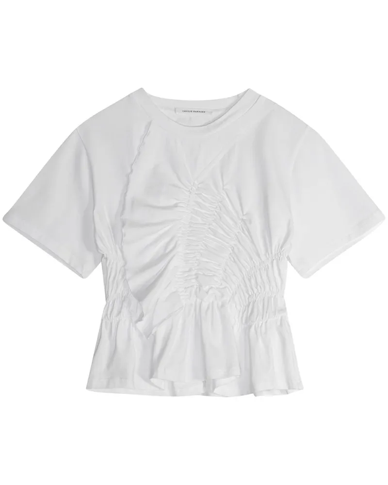 Cecilie Bahnsen Ace T-Shirt - Weiß Weiß