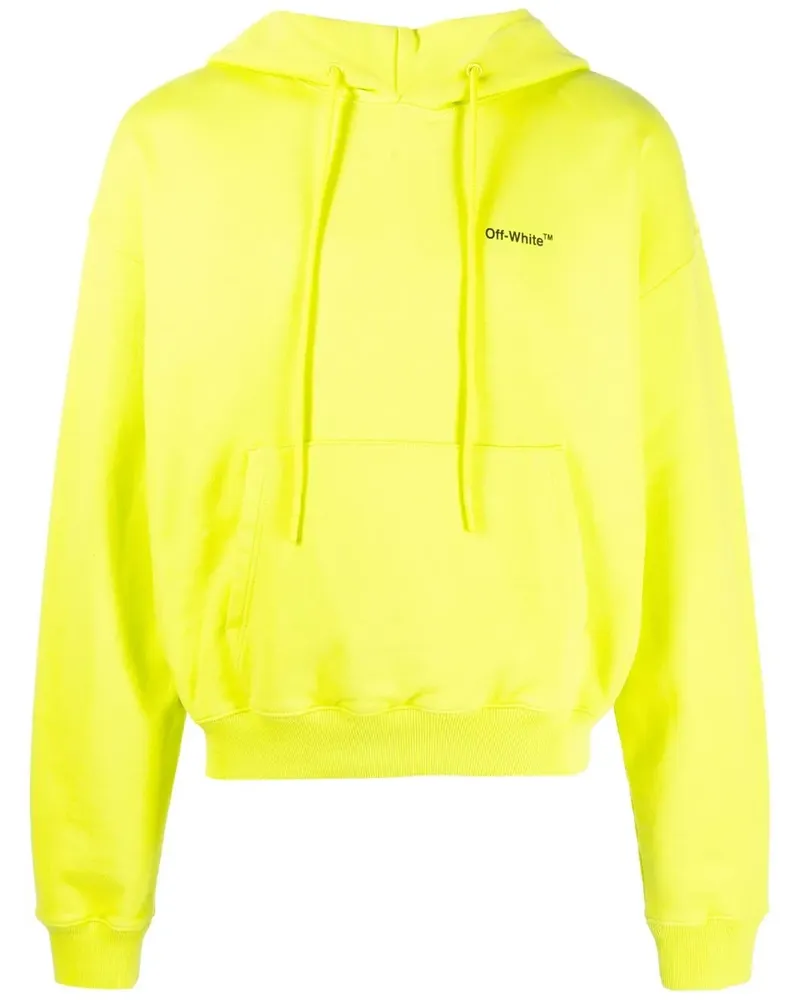 OFF-WHITE Hoodie mit Caravaggio Arrows-Print - Grün Grün