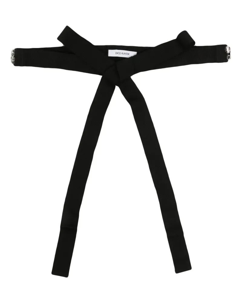 Dice Kayek Gürtel mit Nieten - Schwarz Schwarz