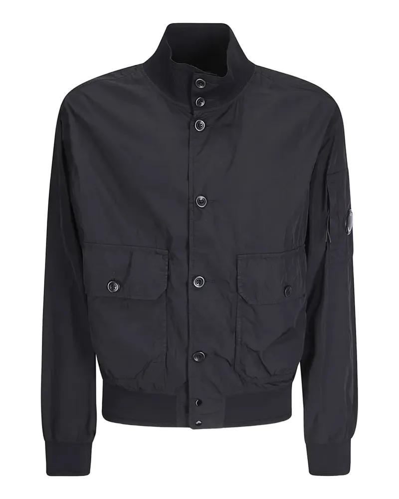 C.P. Company Chrome-R button bomber jacket - Schwarz Schwarz