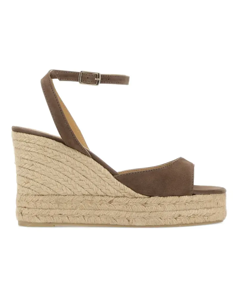 Castañer Balir suede brook wedges - Braun Braun