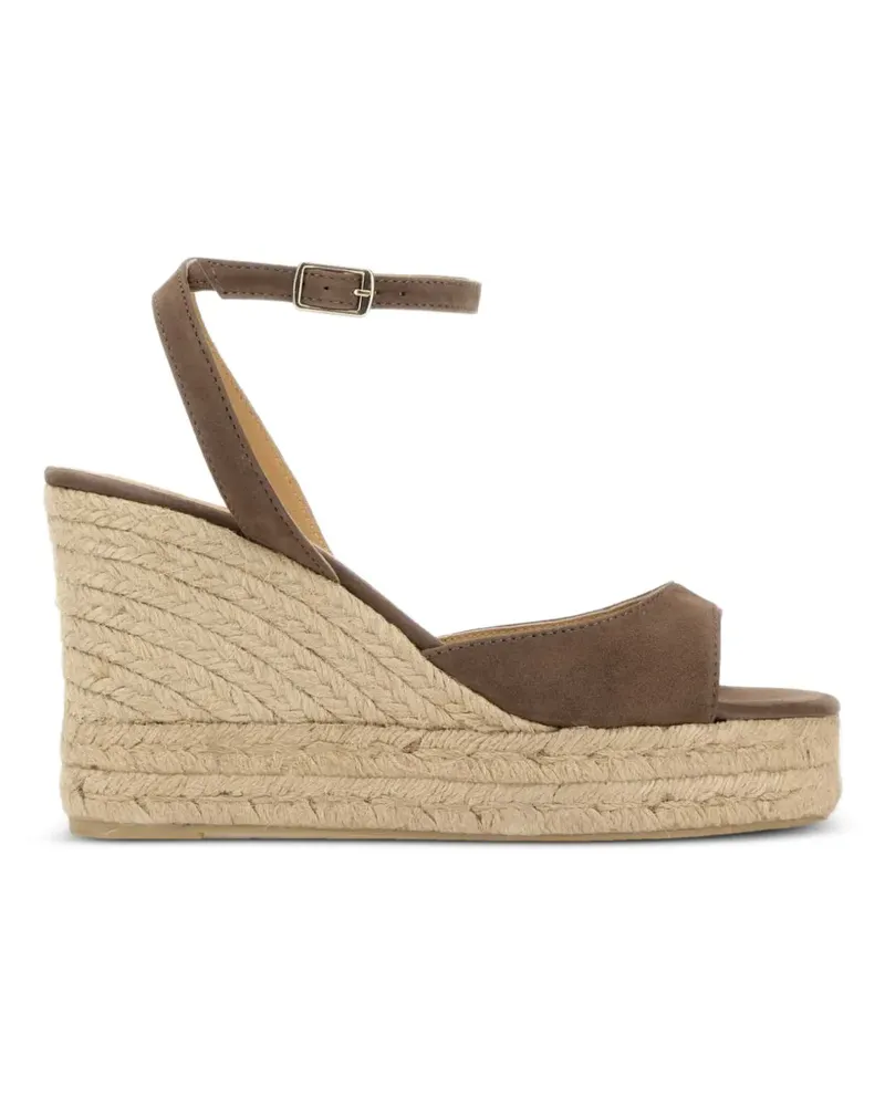 Castañer Balir suede brook wedges - Braun Braun