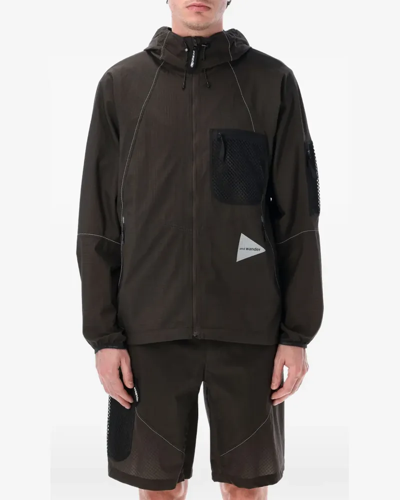 and wander Jacke aus Ripstop - Braun Braun
