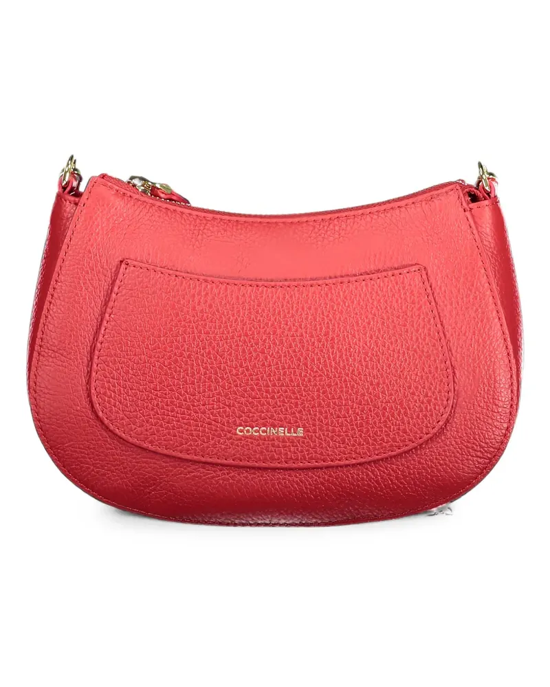 Coccinelle Schultertasche aus gekörntem Leder - Rot Rot