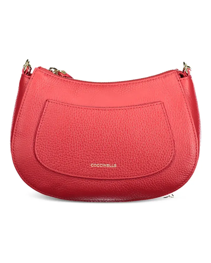 Coccinelle Schultertasche aus gekörntem Leder - Rot Rot