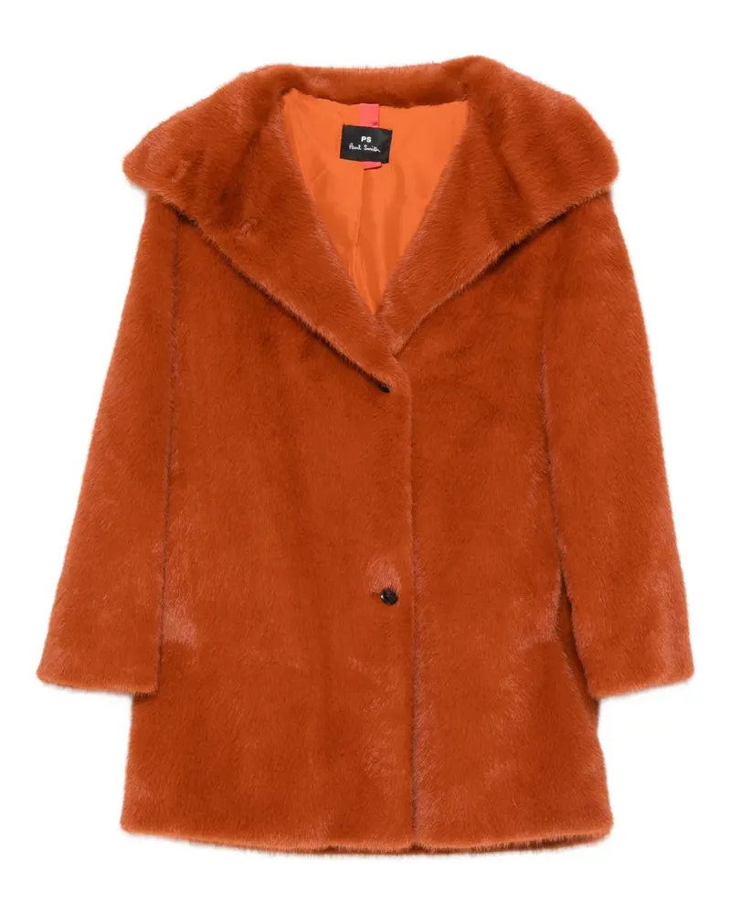 Paul Smith Mantel aus Faux Fur - Orange Orange
