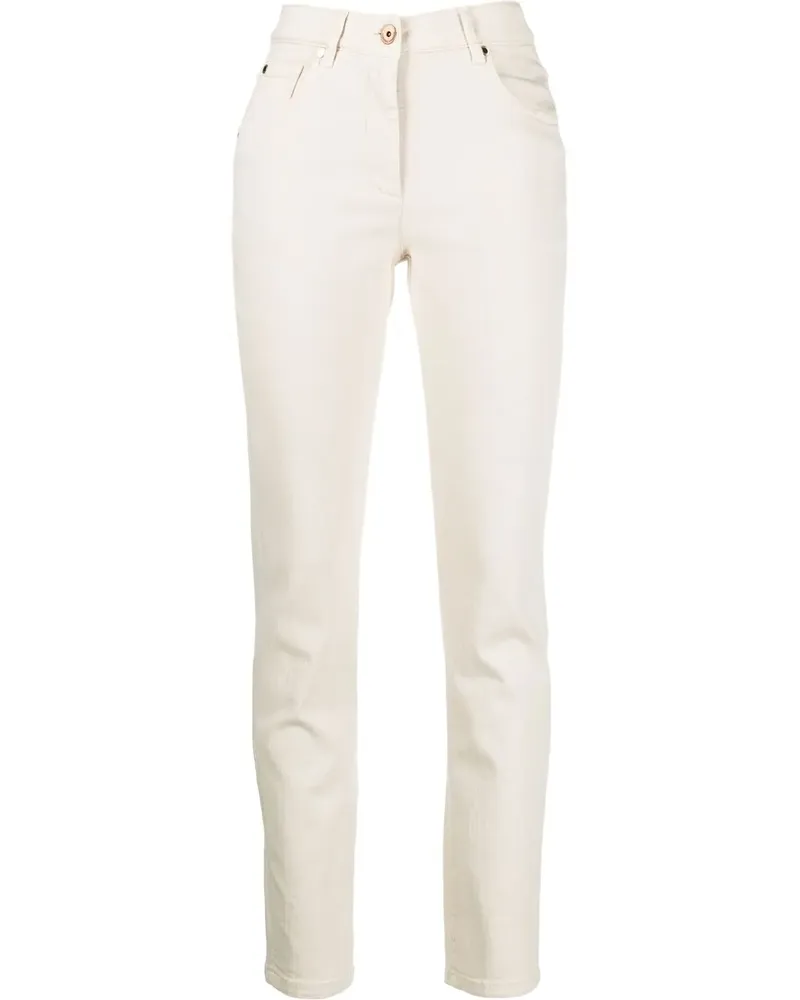 Brunello Cucinelli Schmale Jeans - Nude Nude