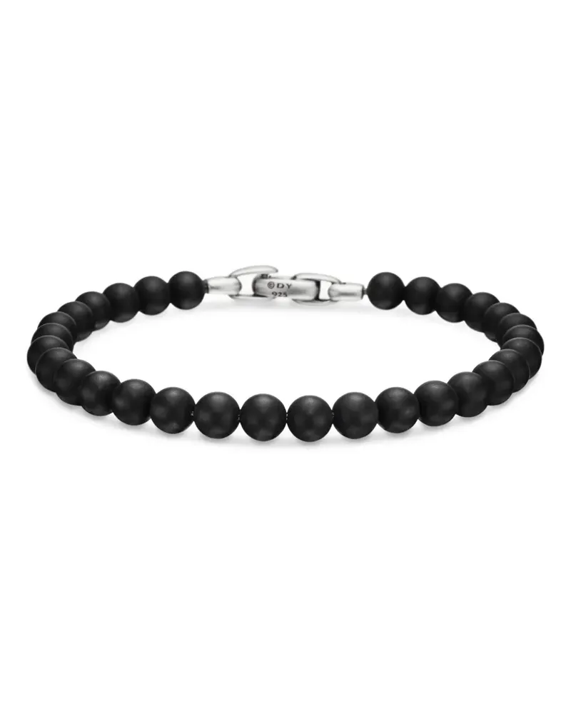 David Yurman Spiritual Beads Armband aus Sterlingsilber 6mm Silber