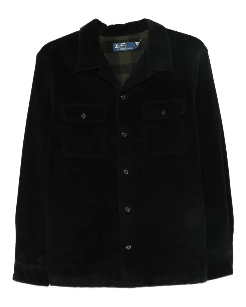 Ralph Lauren Cordjacke mit Brusttasche - Schwarz Schwarz