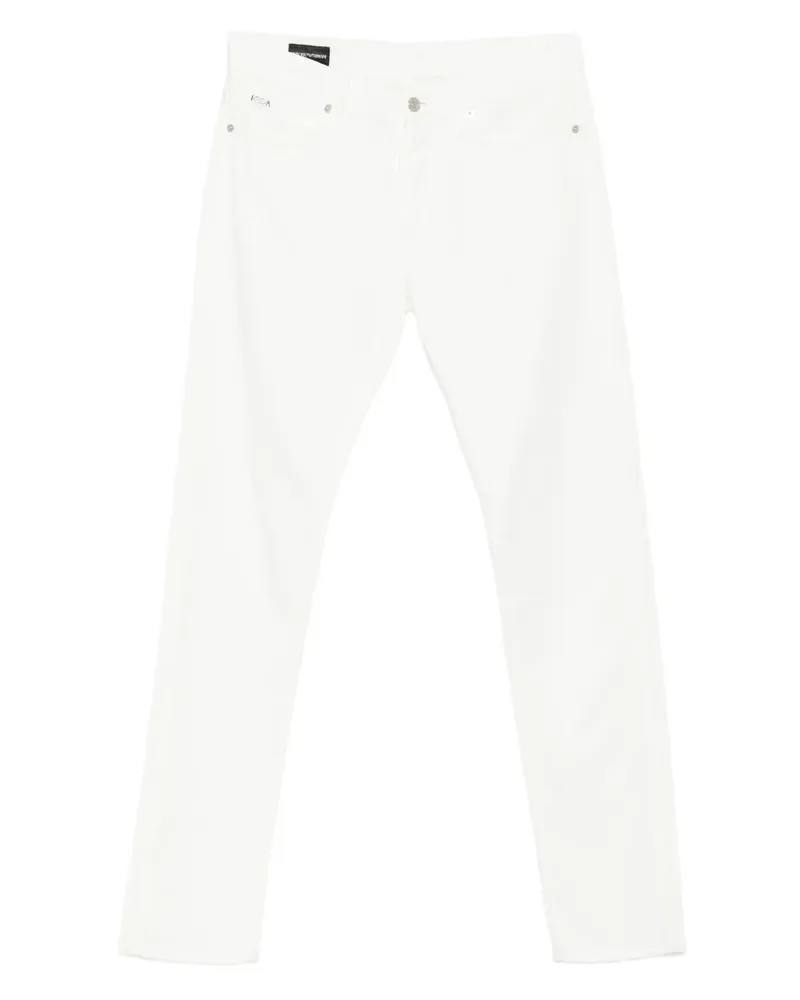 Emporio Armani Jeans mit Logo-Patch - Weiß Weiß
