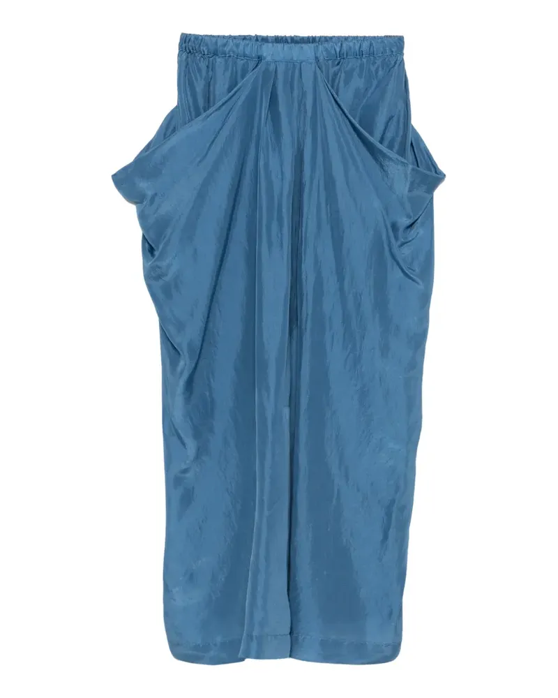 TELA Utopia draped midi skirt - Blau Blau