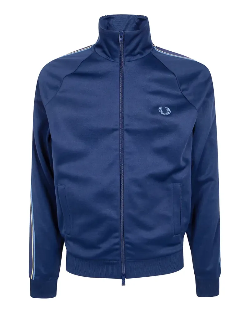 Fred Perry Laurel Wreath-embroidered zip-up sweatshirt - Blau Blau