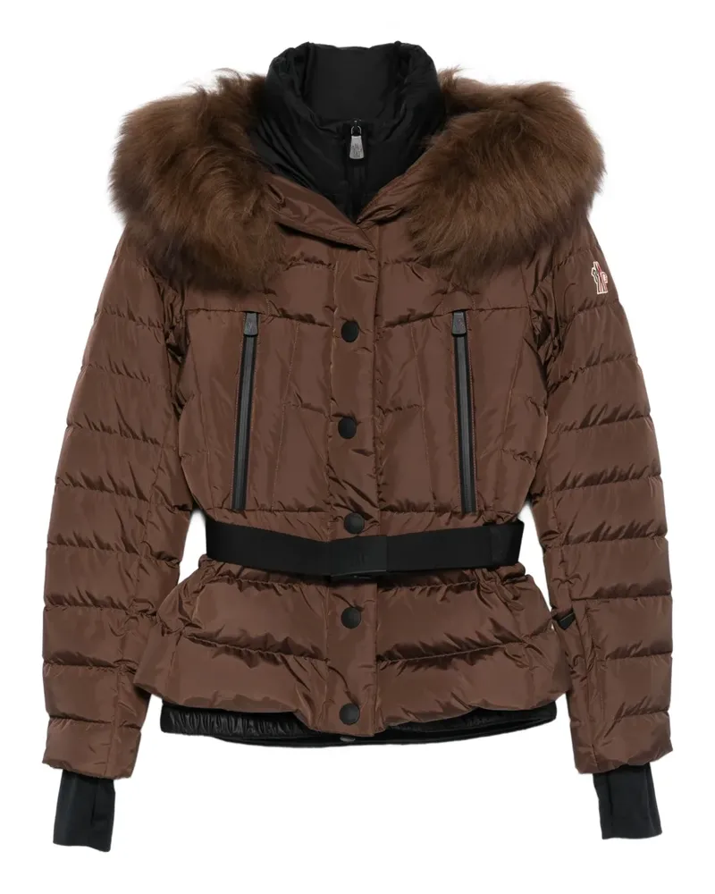 Moncler Steppjacke mit Gürtel - Braun Braun