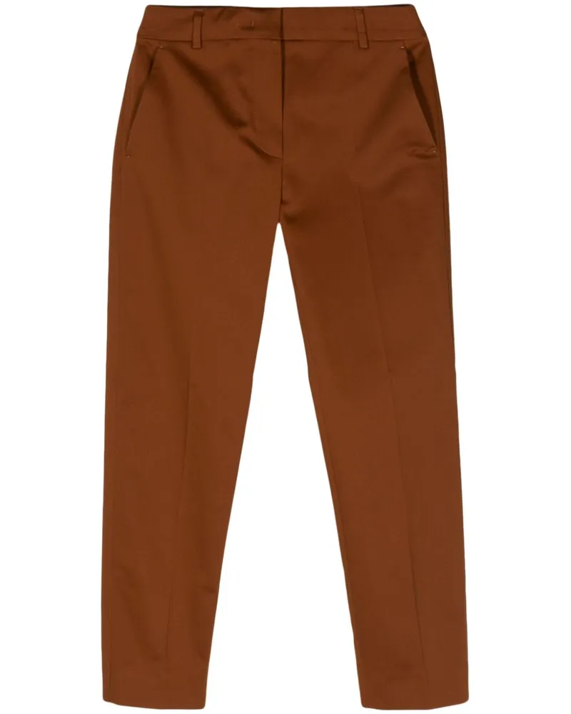 Max Mara Halbhohe Lince Tapered-Hose - Braun Braun