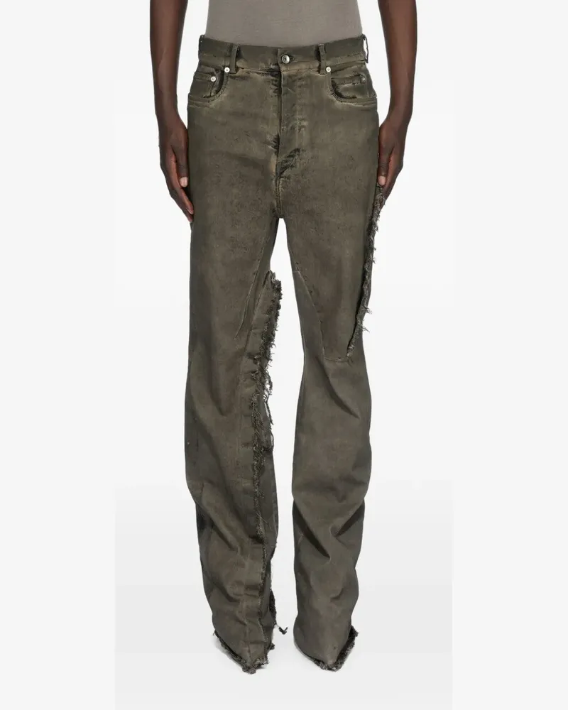 Rick Owens Ausgefranste Bolan Jeans - Braun Braun
