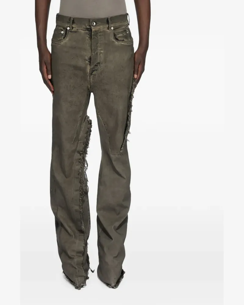 Rick Owens Bolan frayed jeans - Braun Braun