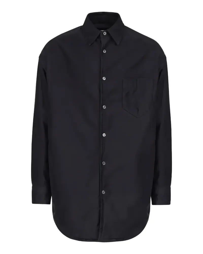 Maison Margiela long-sleeve cotton shirt - Schwarz Schwarz