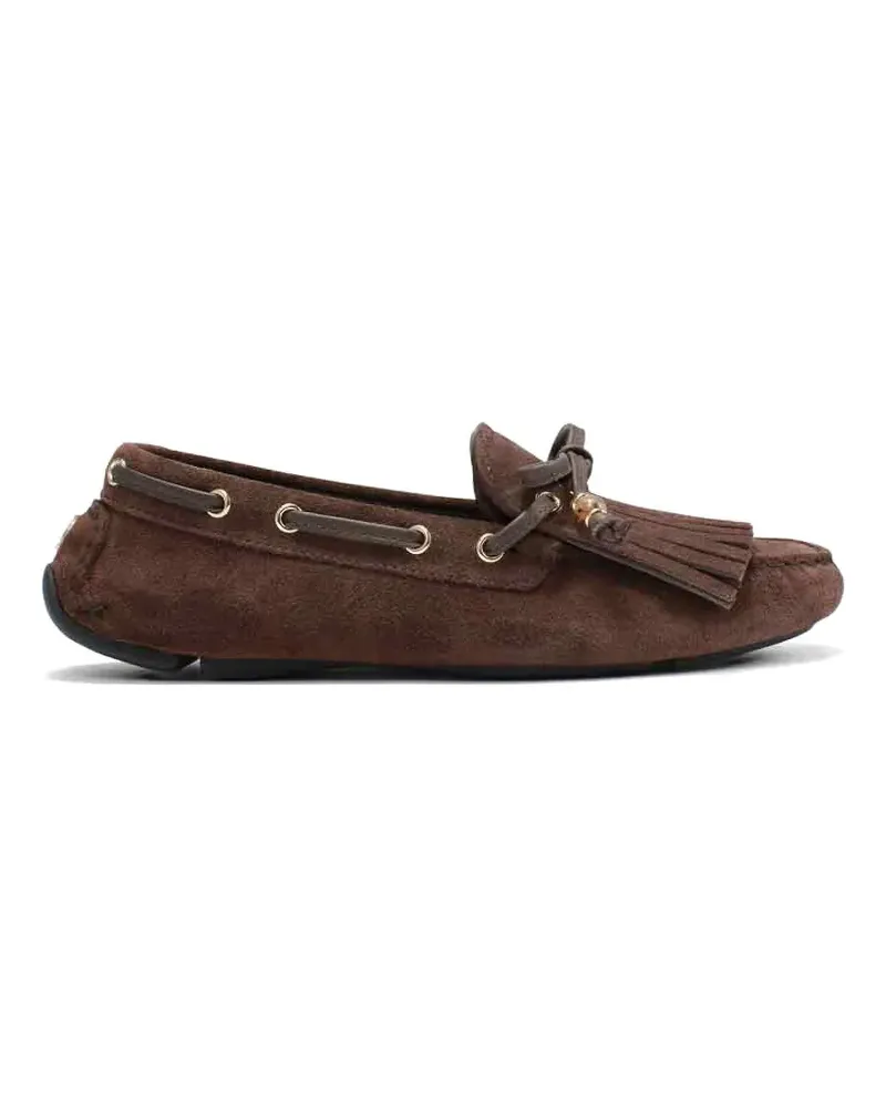 Jimmy Choo Manon Loafer mit Fransen - Braun Braun
