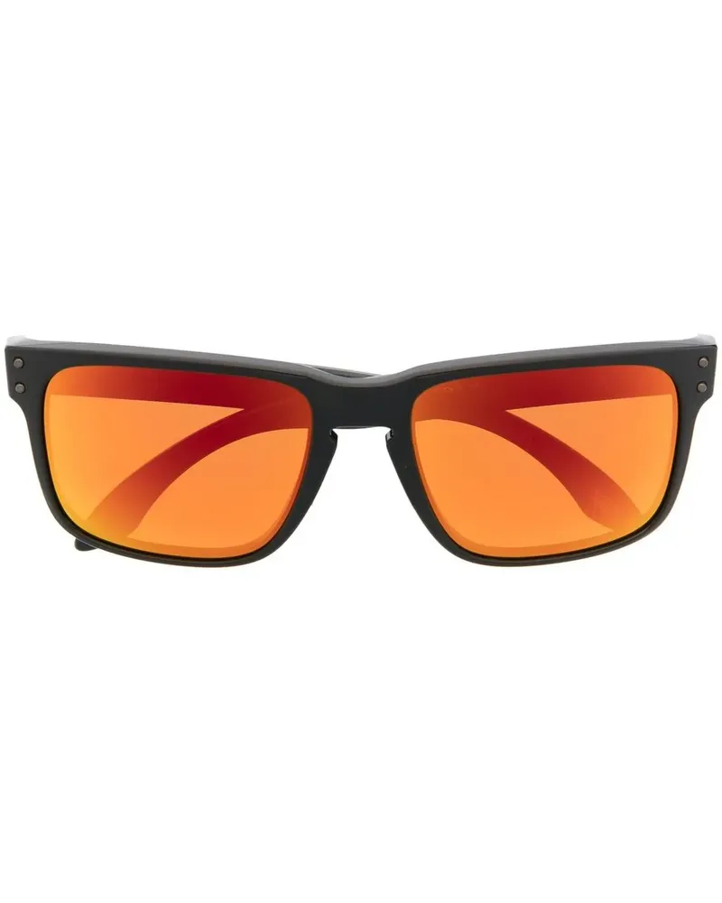 Oakley Sonnenbrille mit eckigem Gestell - Schwarz Schwarz