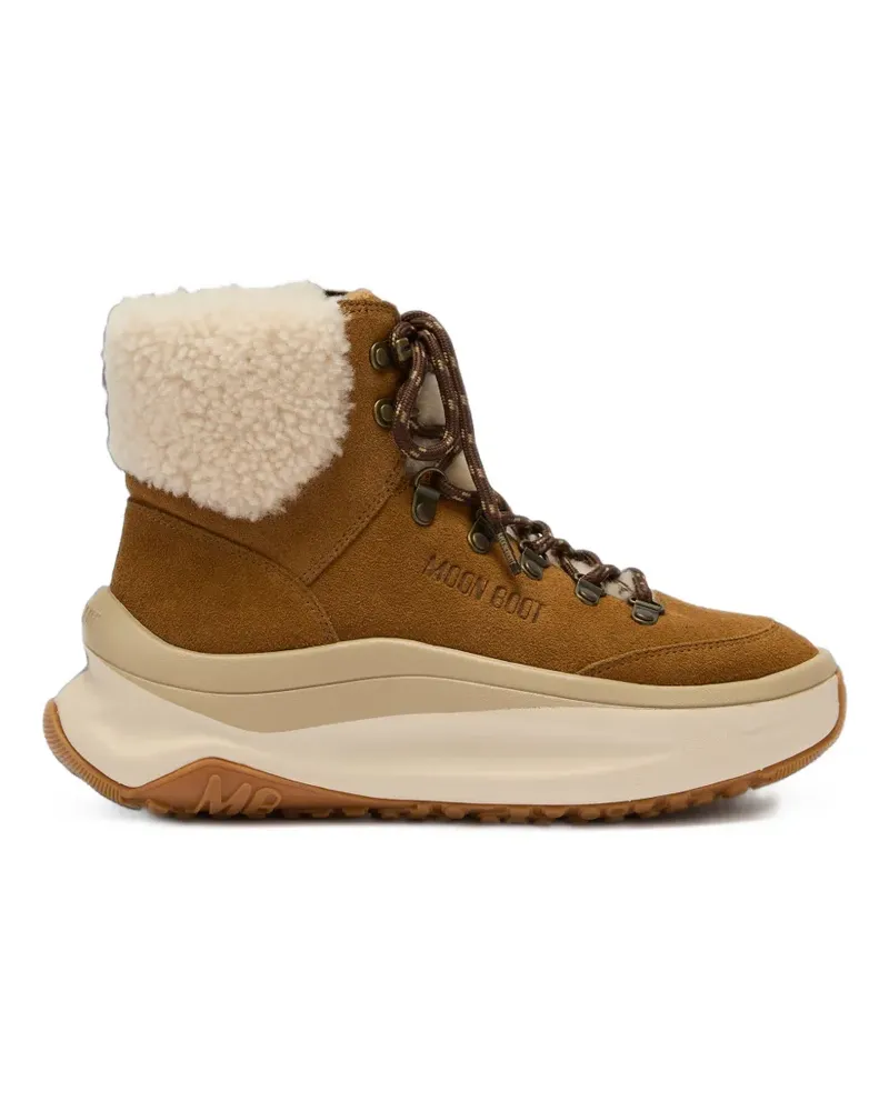 Moon Boot Moon247 City Sneakers aus Shearling - Braun Braun