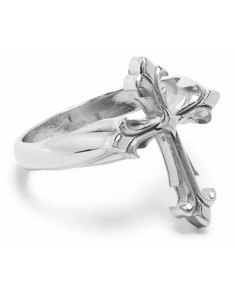 Emanuele Bicocchi Fleury Cross Ring - Silber Silber