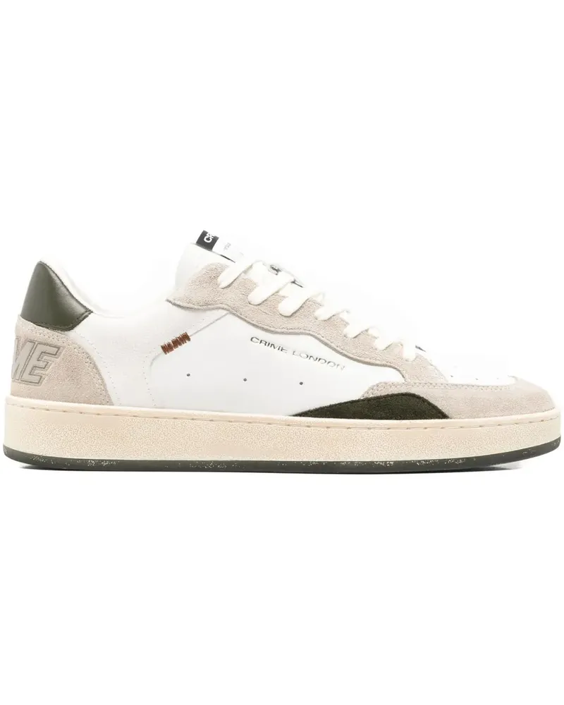 Crime Chelsea Sneakers mit Wildledereinsätzen - Weiß Weiß