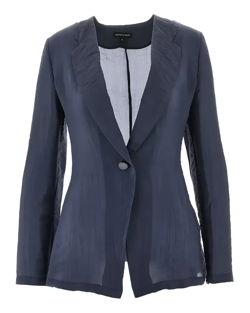 Emporio Armani Einreihiges Sakko - Blau Blau