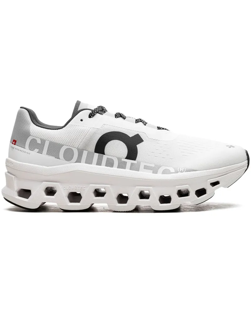 ON Cloudmonster Undyed White Sneakers - Weiß Weiß