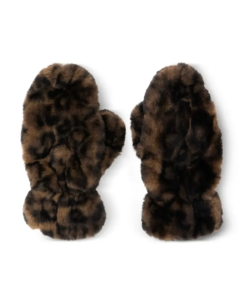 APPARIS Handschuhe mit Leoparden-Motiv - Braun Braun