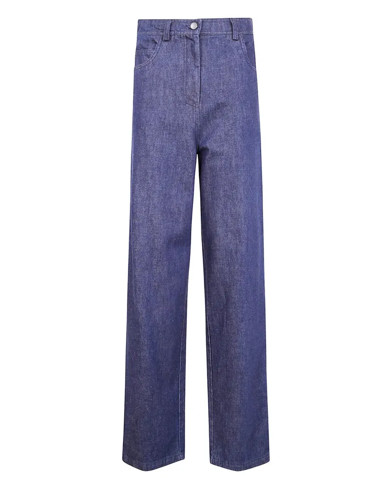 Aviù Jeans mit hohem Bund - Blau Blau