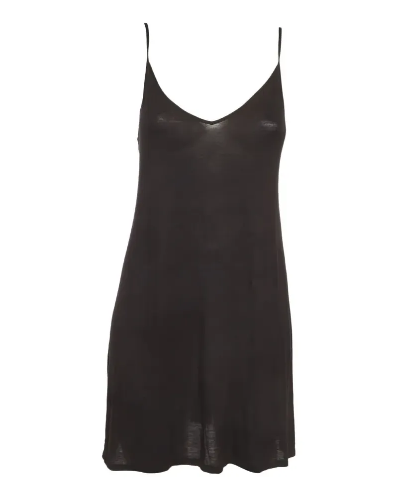 Maje Minikleid mit Rüschen - Schwarz Schwarz