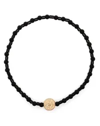 Luis Morais Money Seal Perlenarmband Schwarz