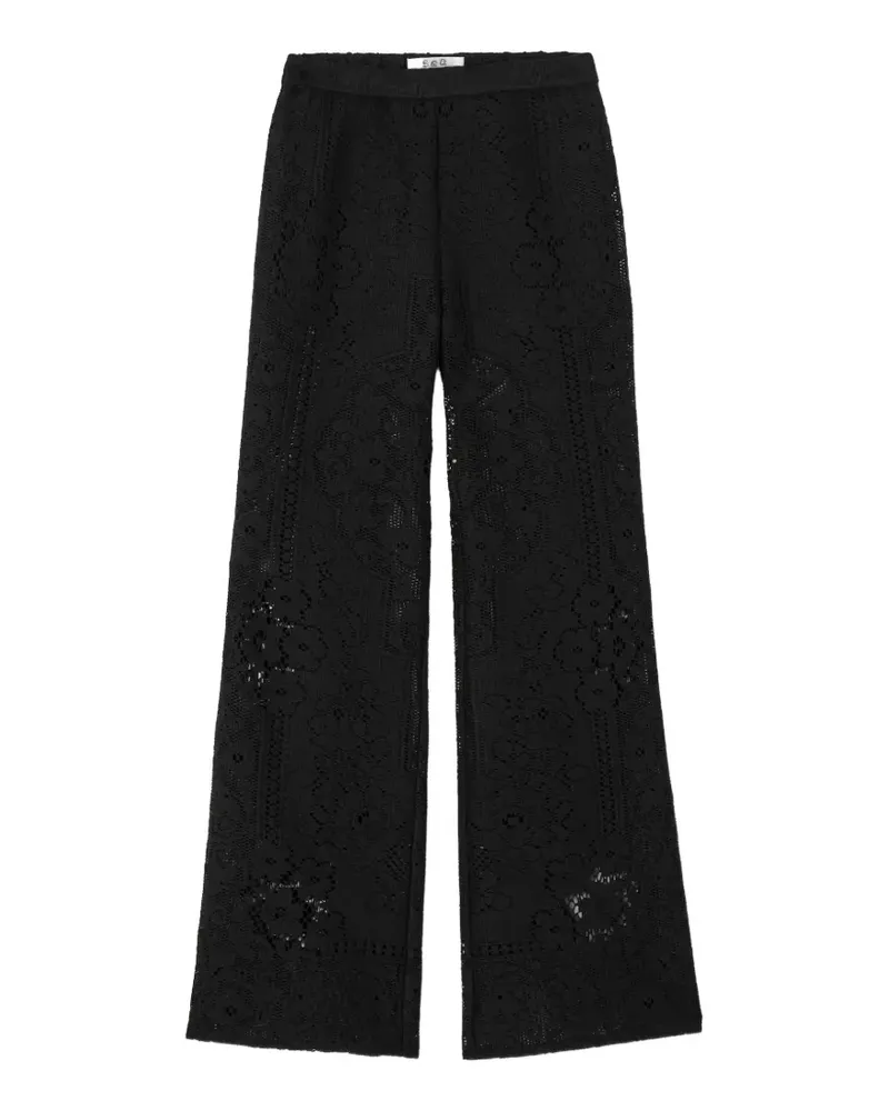 Sea lace trousers - Schwarz Schwarz