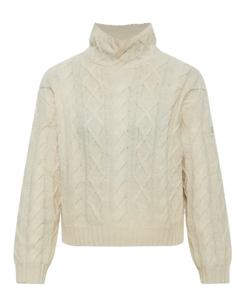 Bogner Malene Rollkragenpullover mit Zopfmuster - Weiß Weiß