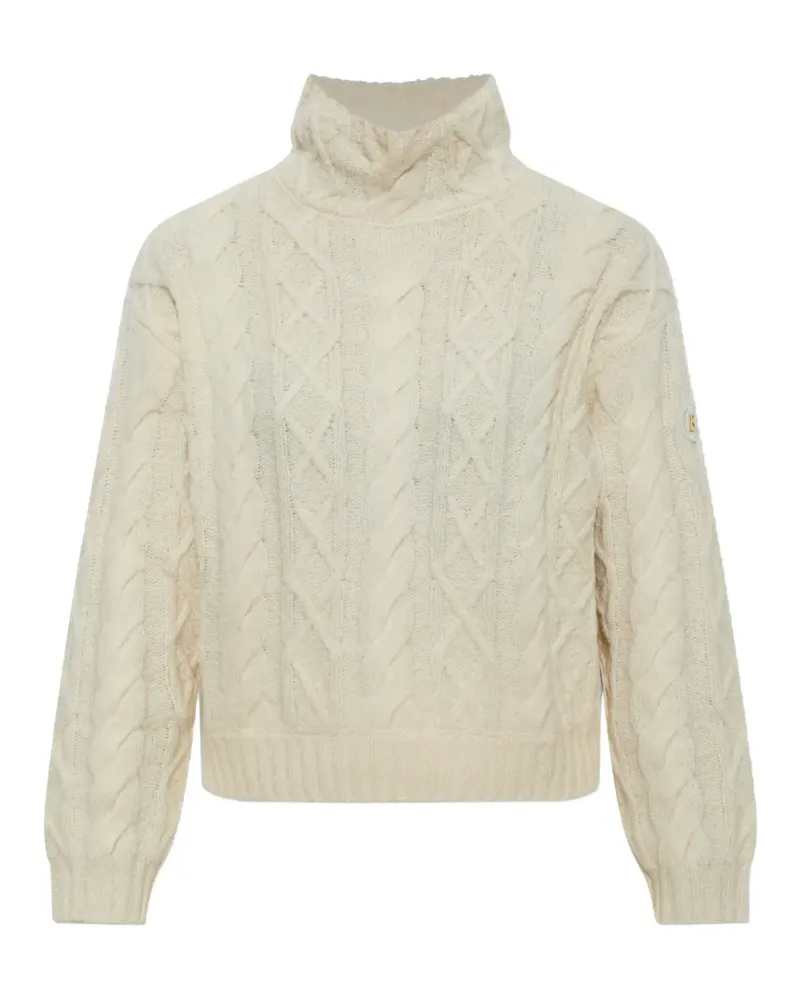 Bogner Malene Rollkragenpullover mit Zopfmuster - Weiß Weiß